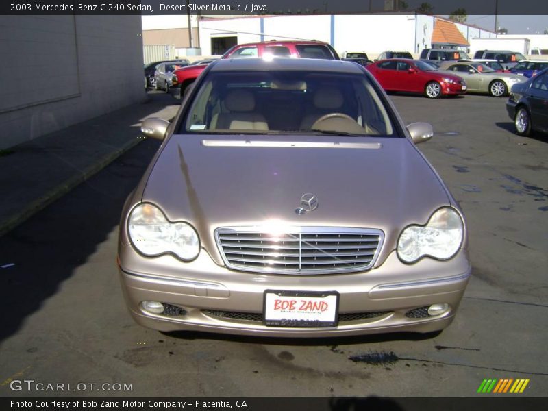 Desert Silver Metallic / Java 2003 Mercedes-Benz C 240 Sedan