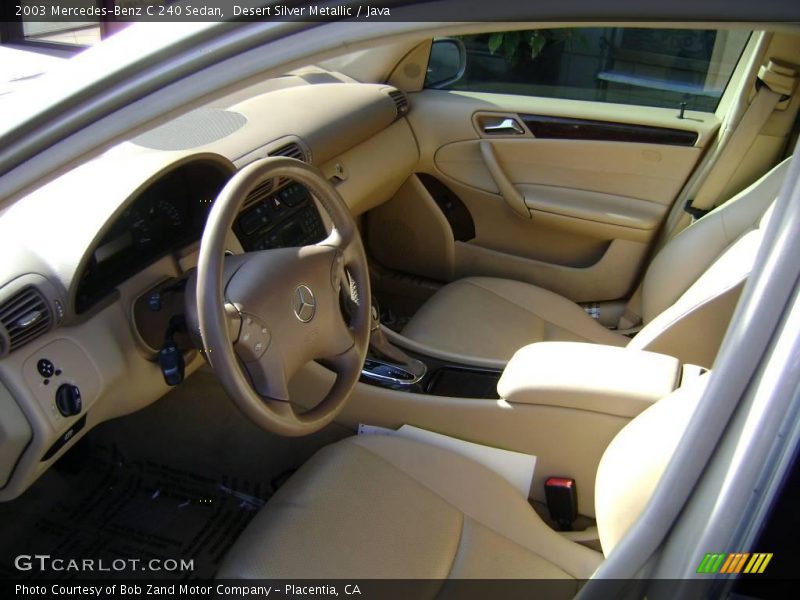 Desert Silver Metallic / Java 2003 Mercedes-Benz C 240 Sedan