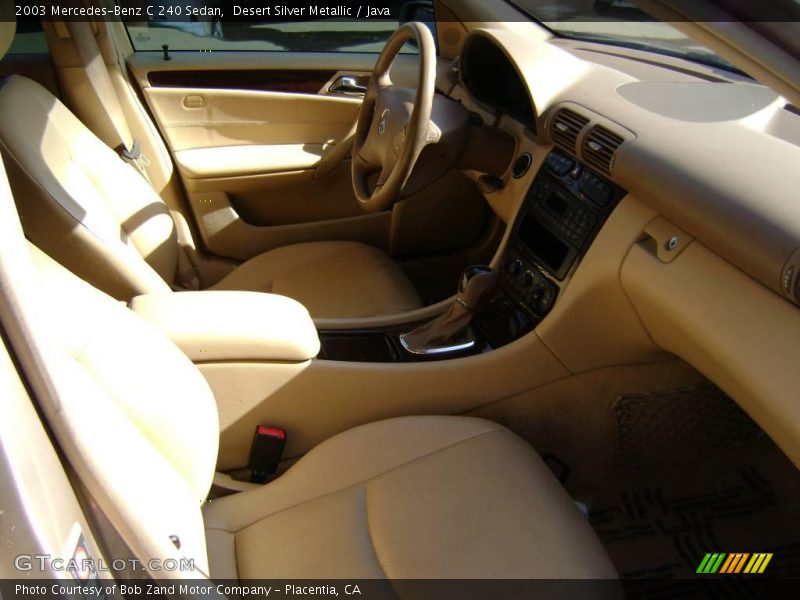 Desert Silver Metallic / Java 2003 Mercedes-Benz C 240 Sedan