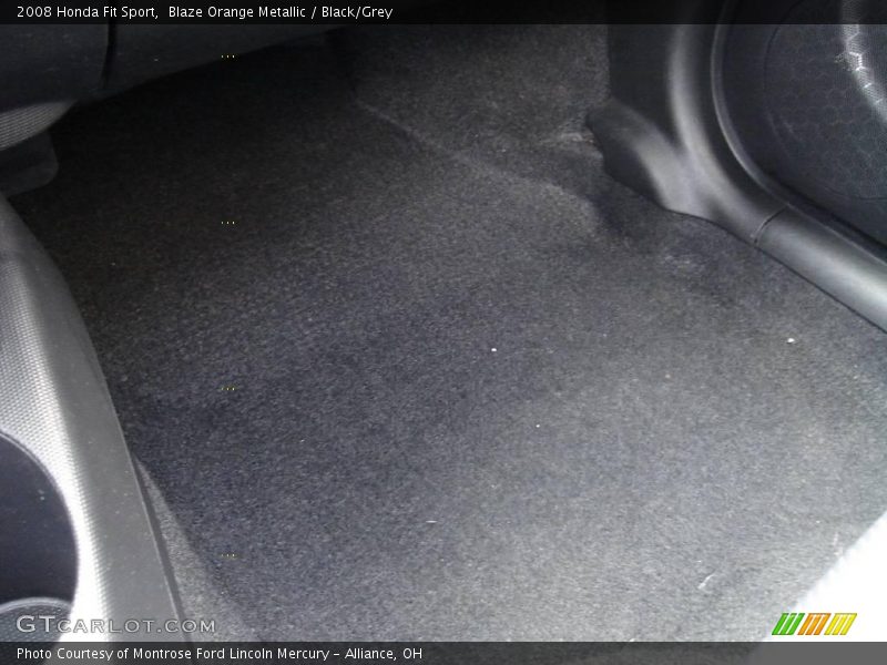 Blaze Orange Metallic / Black/Grey 2008 Honda Fit Sport