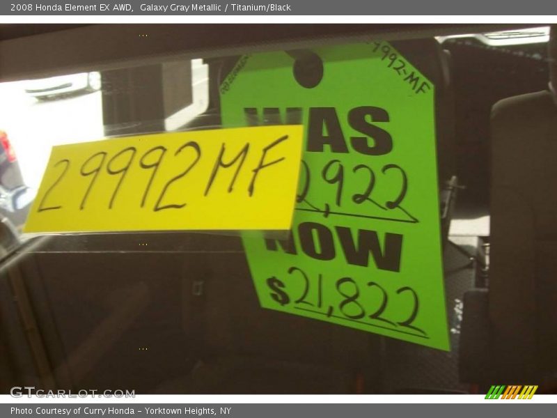 Galaxy Gray Metallic / Titanium/Black 2008 Honda Element EX AWD