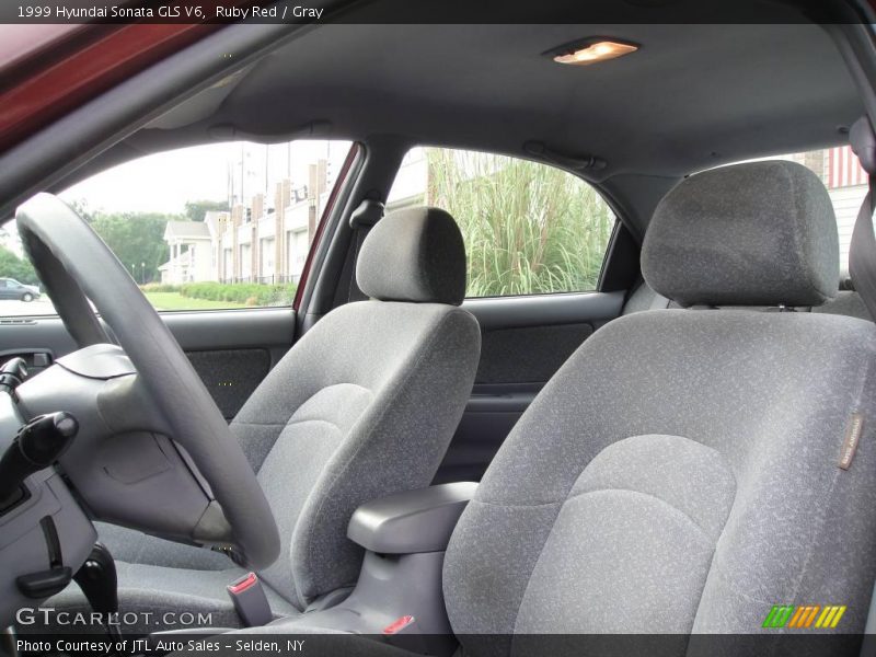 Ruby Red / Gray 1999 Hyundai Sonata GLS V6