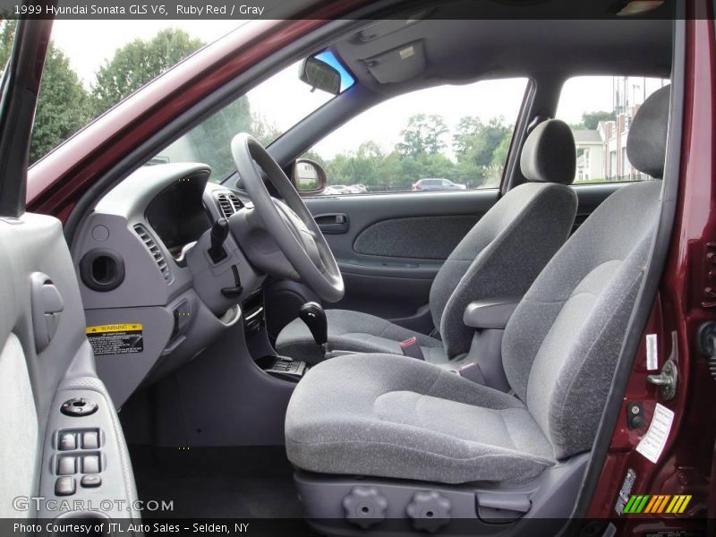 Ruby Red / Gray 1999 Hyundai Sonata GLS V6