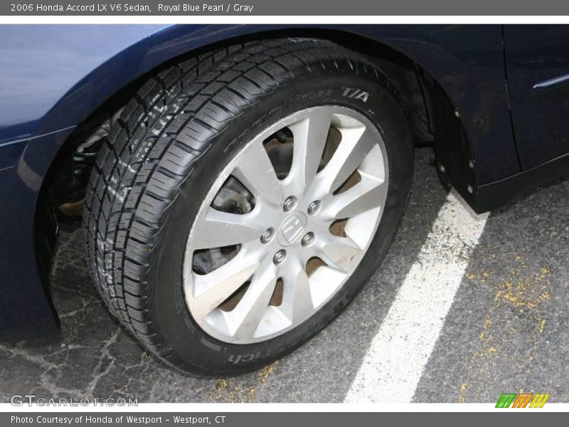 Royal Blue Pearl / Gray 2006 Honda Accord LX V6 Sedan