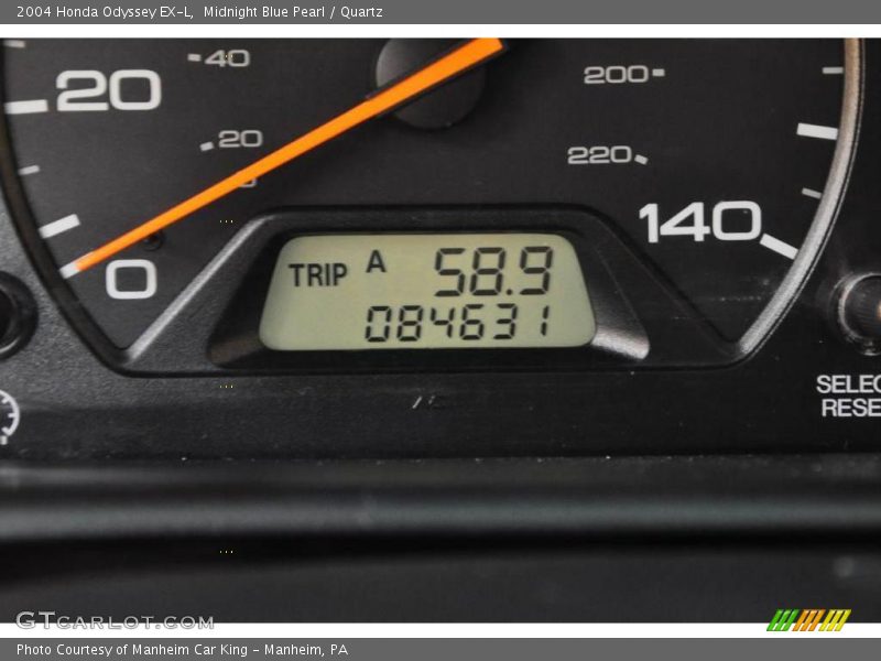 Midnight Blue Pearl / Quartz 2004 Honda Odyssey EX-L