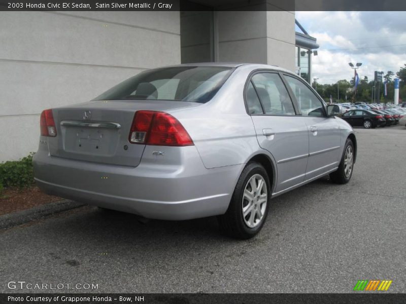 Satin Silver Metallic / Gray 2003 Honda Civic EX Sedan