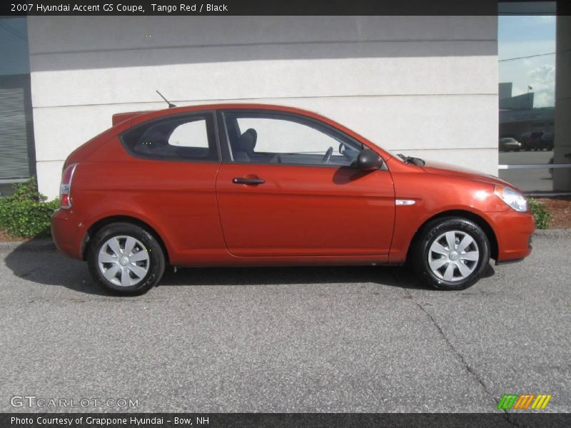 Tango Red / Black 2007 Hyundai Accent GS Coupe