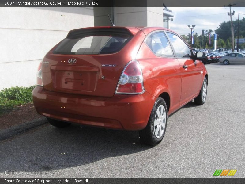 Tango Red / Black 2007 Hyundai Accent GS Coupe