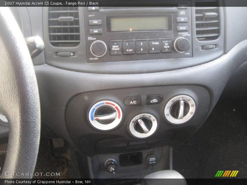 Tango Red / Black 2007 Hyundai Accent GS Coupe