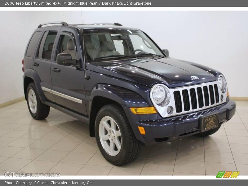Midnight Blue Pearl / Dark Khaki/Light Graystone 2006 Jeep Liberty Limited 4x4