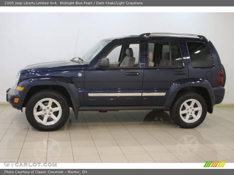 Midnight Blue Pearl / Dark Khaki/Light Graystone 2006 Jeep Liberty Limited 4x4