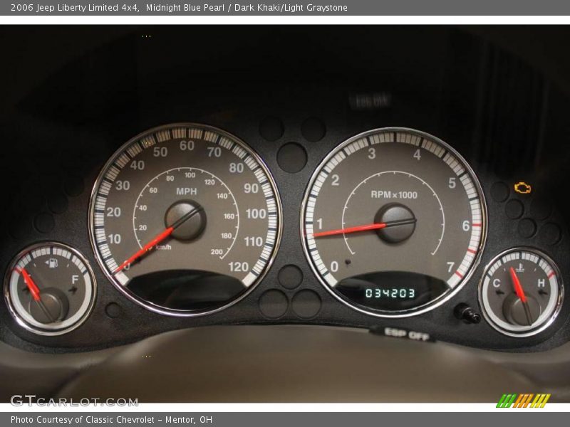 Midnight Blue Pearl / Dark Khaki/Light Graystone 2006 Jeep Liberty Limited 4x4
