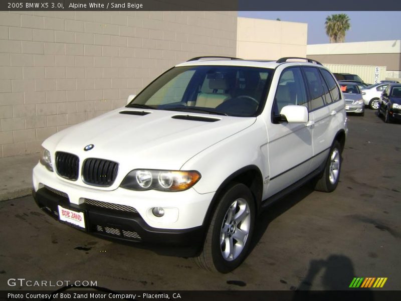 Alpine White / Sand Beige 2005 BMW X5 3.0i