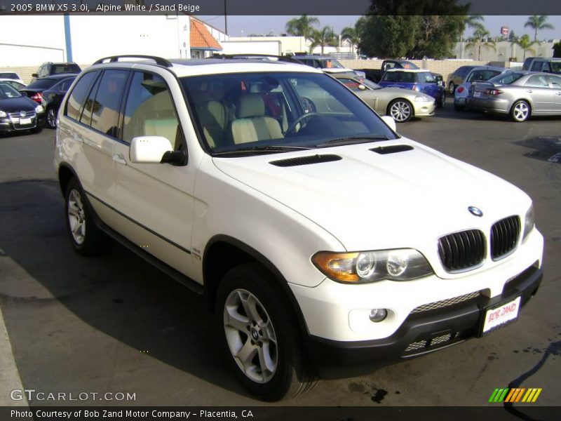 Alpine White / Sand Beige 2005 BMW X5 3.0i