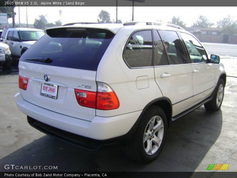 Alpine White / Sand Beige 2005 BMW X5 3.0i