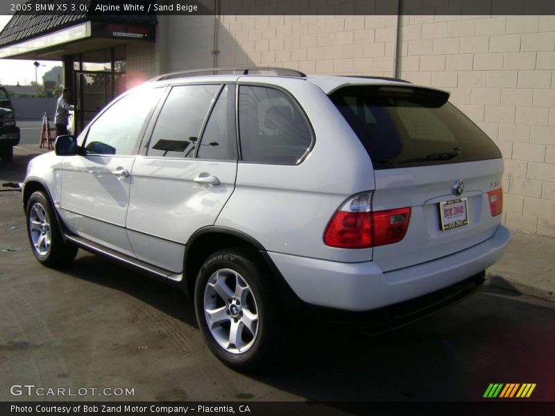 Alpine White / Sand Beige 2005 BMW X5 3.0i