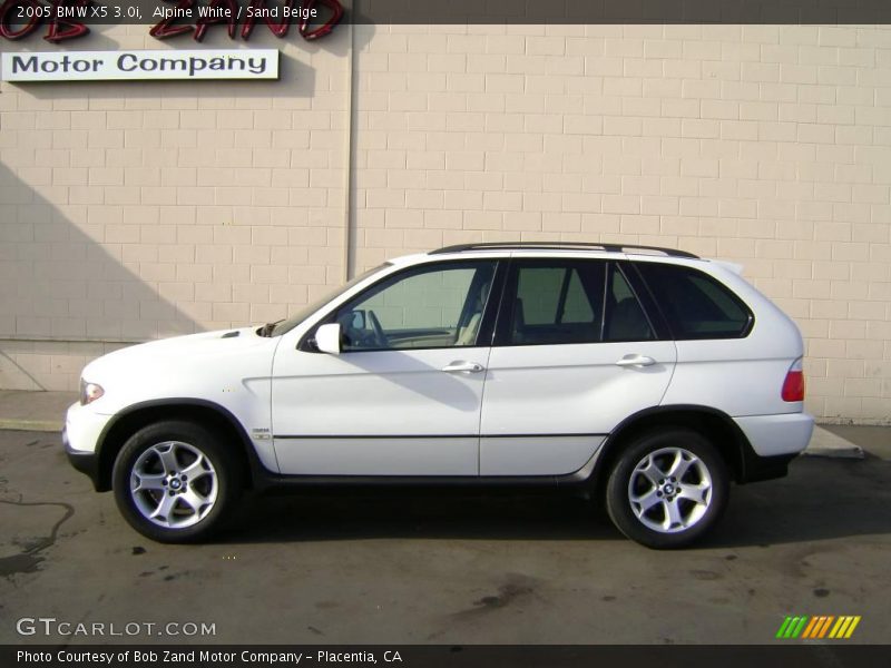 Alpine White / Sand Beige 2005 BMW X5 3.0i
