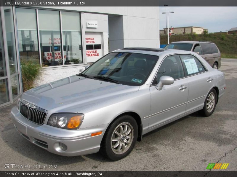 Titanium / Black 2003 Hyundai XG350 Sedan