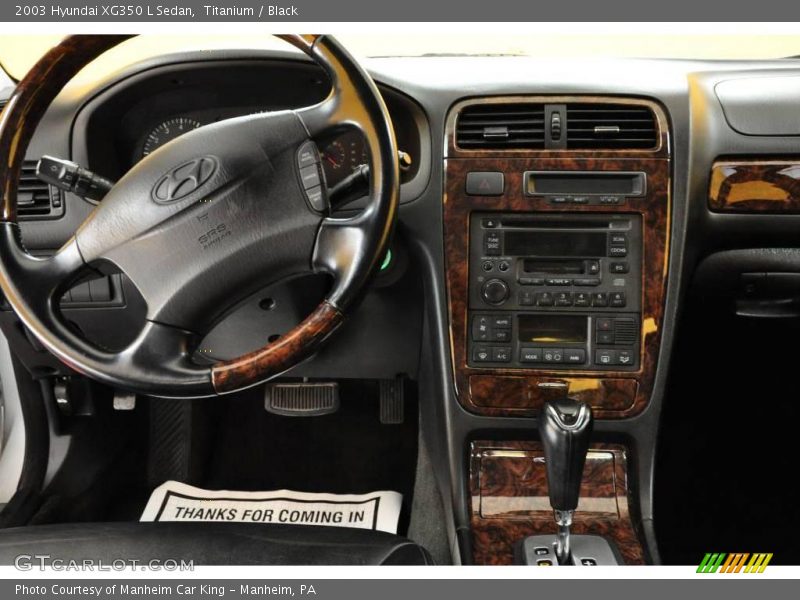Titanium / Black 2003 Hyundai XG350 L Sedan