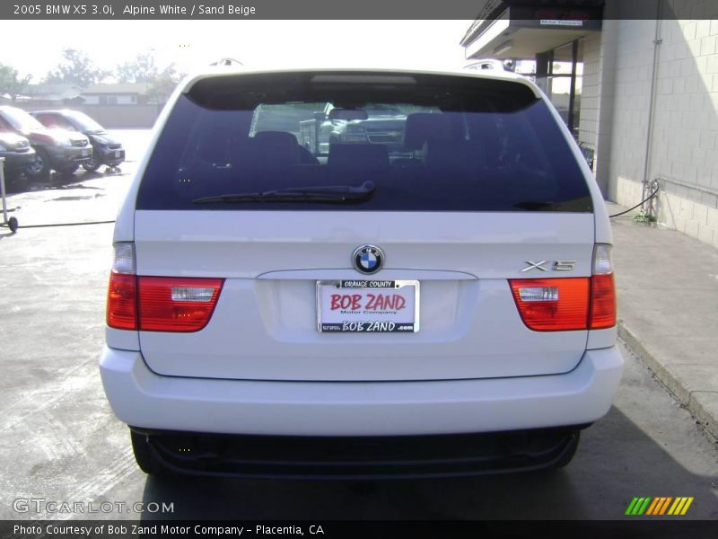 Alpine White / Sand Beige 2005 BMW X5 3.0i