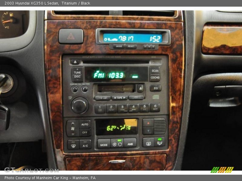 Titanium / Black 2003 Hyundai XG350 L Sedan