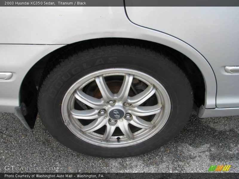 Titanium / Black 2003 Hyundai XG350 Sedan