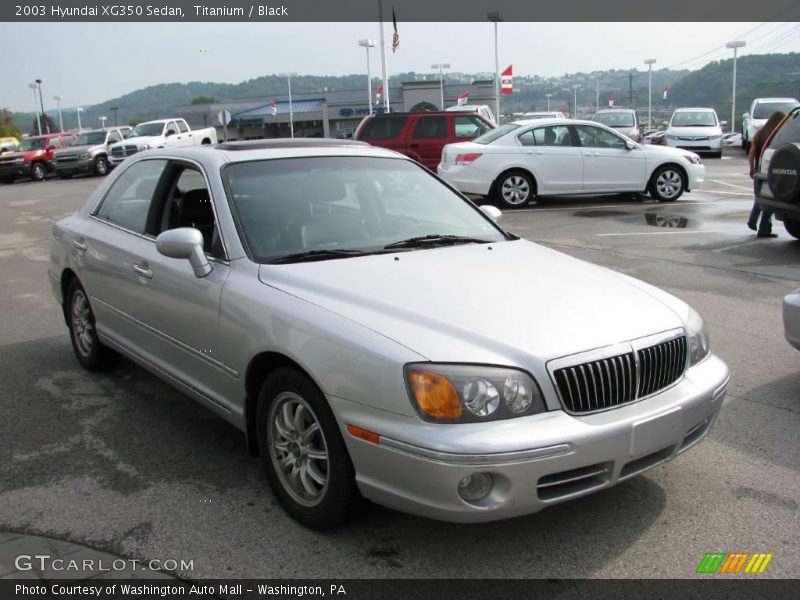 Titanium / Black 2003 Hyundai XG350 Sedan