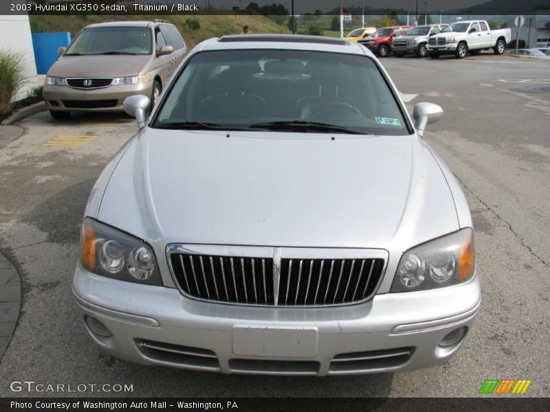 Titanium / Black 2003 Hyundai XG350 Sedan