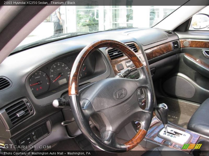 Titanium / Black 2003 Hyundai XG350 Sedan