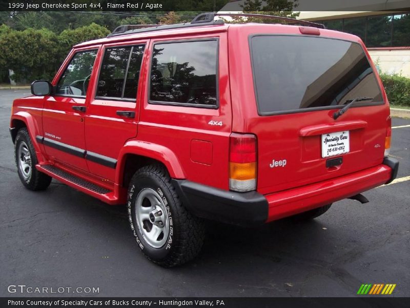Flame Red / Agate 1999 Jeep Cherokee Sport 4x4