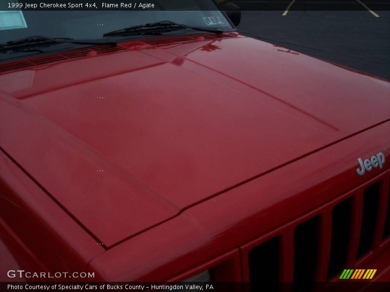 Flame Red / Agate 1999 Jeep Cherokee Sport 4x4