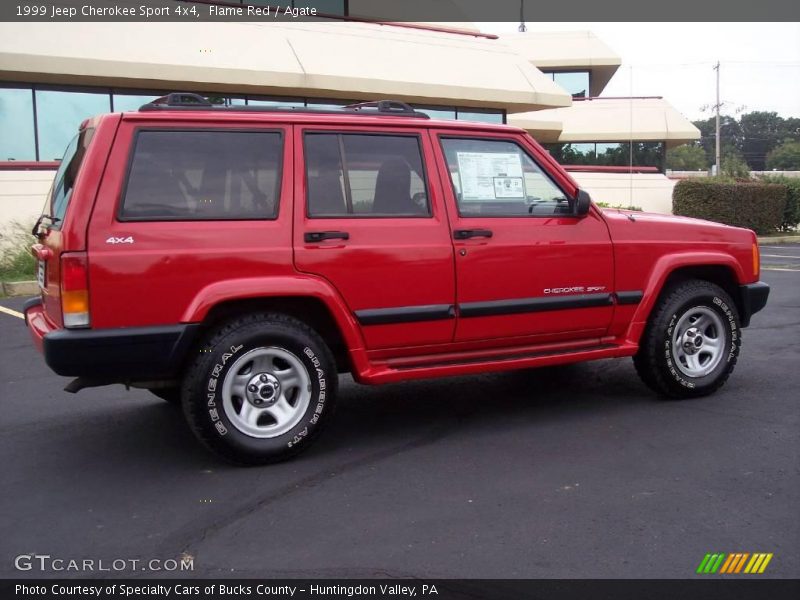 Flame Red / Agate 1999 Jeep Cherokee Sport 4x4