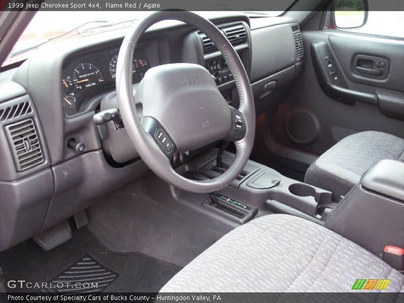 Flame Red / Agate 1999 Jeep Cherokee Sport 4x4