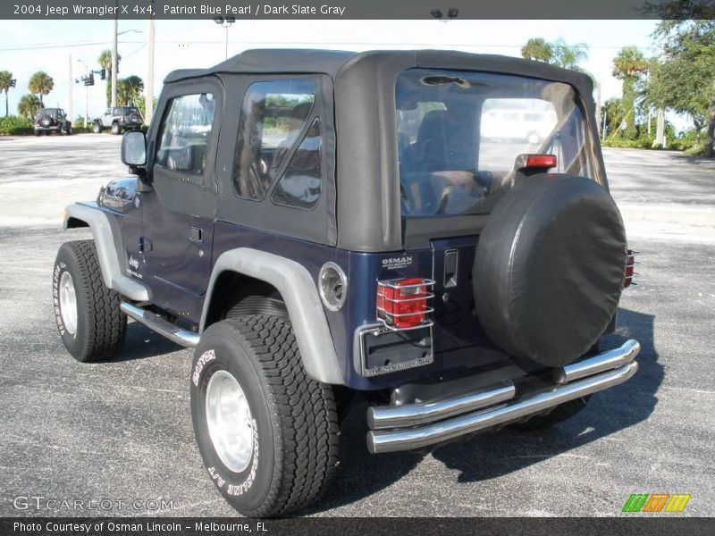 Patriot Blue Pearl / Dark Slate Gray 2004 Jeep Wrangler X 4x4