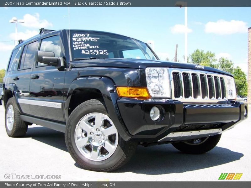 Black Clearcoat / Saddle Brown 2007 Jeep Commander Limited 4x4
