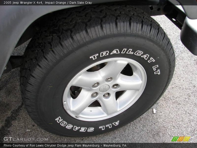 Impact Orange / Dark Slate Gray 2005 Jeep Wrangler X 4x4