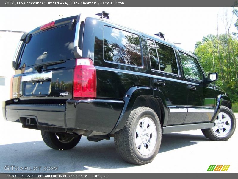 Black Clearcoat / Saddle Brown 2007 Jeep Commander Limited 4x4