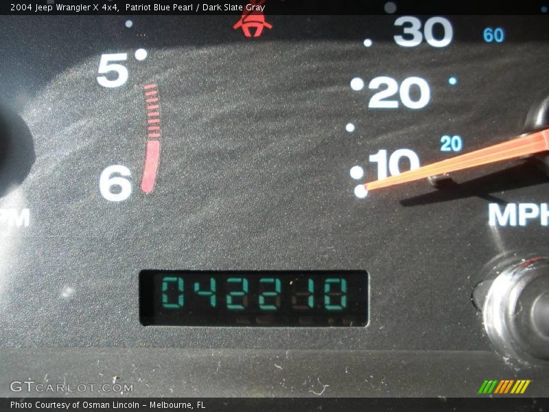 Patriot Blue Pearl / Dark Slate Gray 2004 Jeep Wrangler X 4x4