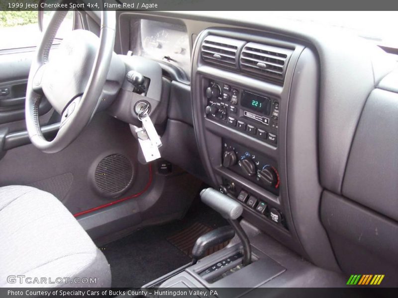 Flame Red / Agate 1999 Jeep Cherokee Sport 4x4