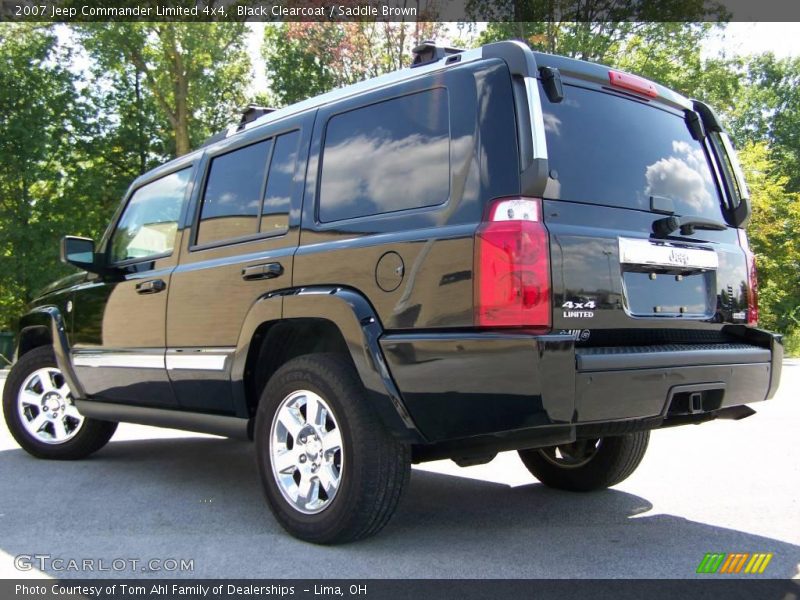 Black Clearcoat / Saddle Brown 2007 Jeep Commander Limited 4x4