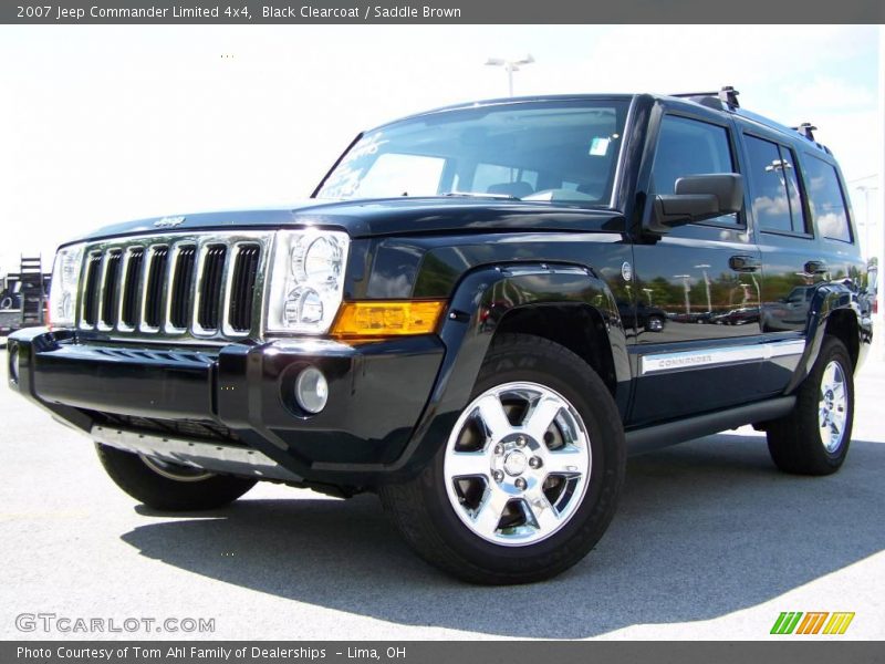 Black Clearcoat / Saddle Brown 2007 Jeep Commander Limited 4x4