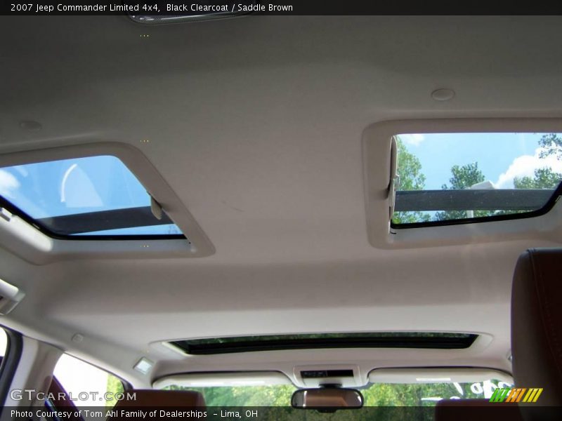 Black Clearcoat / Saddle Brown 2007 Jeep Commander Limited 4x4