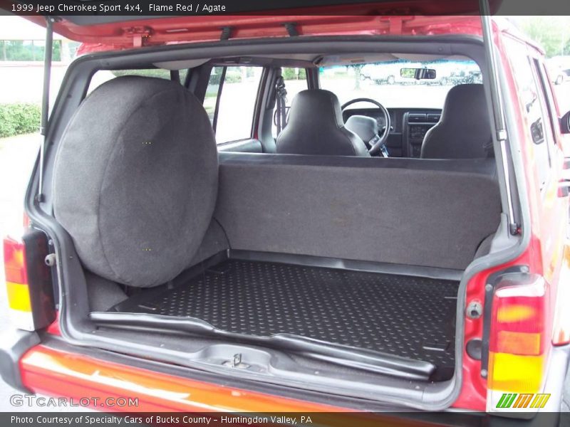 Flame Red / Agate 1999 Jeep Cherokee Sport 4x4