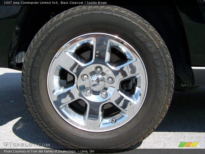 Black Clearcoat / Saddle Brown 2007 Jeep Commander Limited 4x4