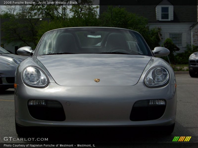 Arctic Silver Metallic / Black 2008 Porsche Boxster