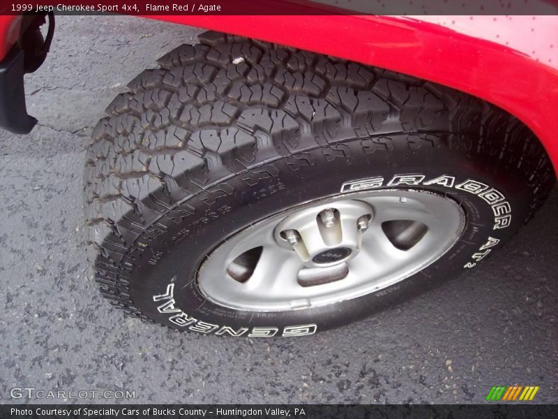 Flame Red / Agate 1999 Jeep Cherokee Sport 4x4