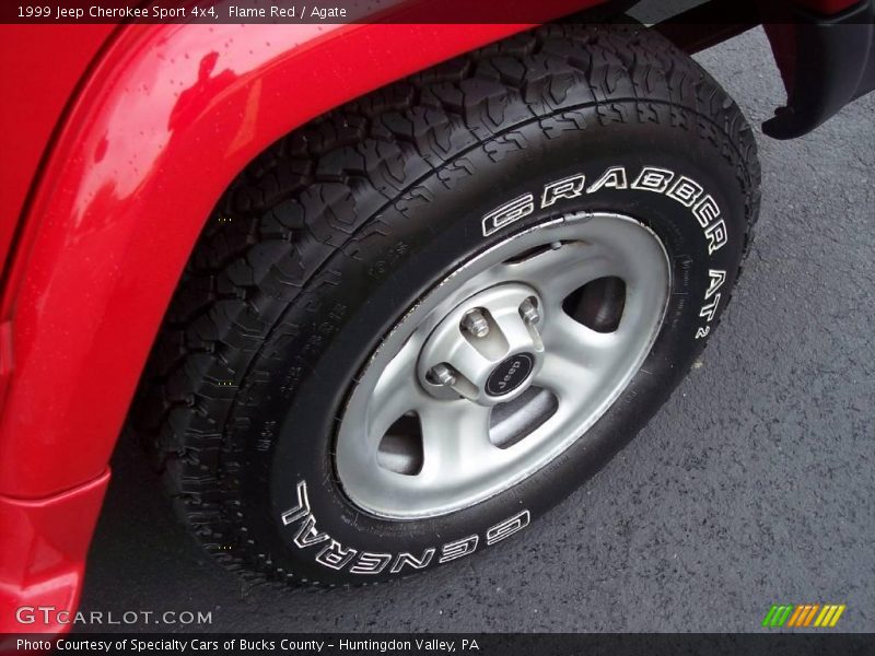 Flame Red / Agate 1999 Jeep Cherokee Sport 4x4