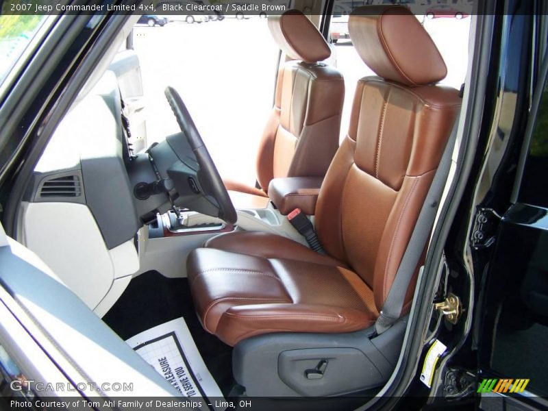 Black Clearcoat / Saddle Brown 2007 Jeep Commander Limited 4x4