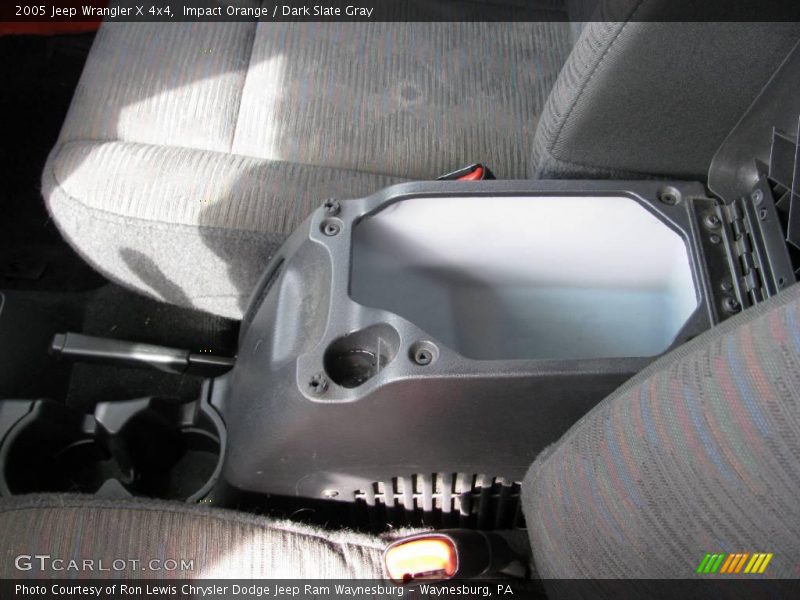 Impact Orange / Dark Slate Gray 2005 Jeep Wrangler X 4x4