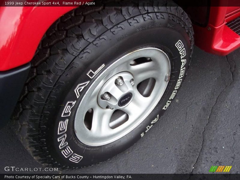 Flame Red / Agate 1999 Jeep Cherokee Sport 4x4